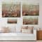Designart - Chinoiserie With Birds and Peonies XI - Traditional Print on Natural Pine Wood